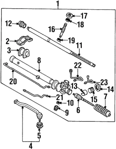 Рулевая тяга MAZDA LB82-32-240