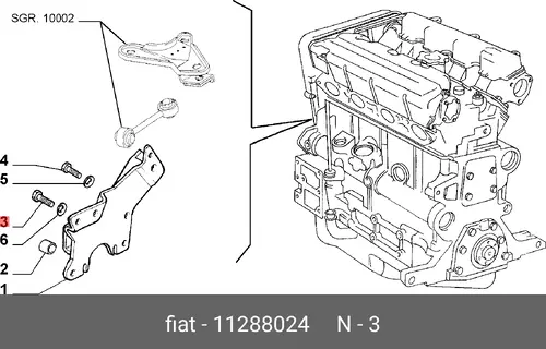 ВИНТ 11288024 ALFA ROMEO