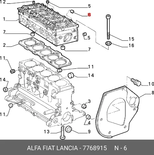 ПРОБКА M10X1,25 7768915 ALFA ROMEO
