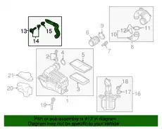 Впускной патрубок 5Q0129565F VAG
