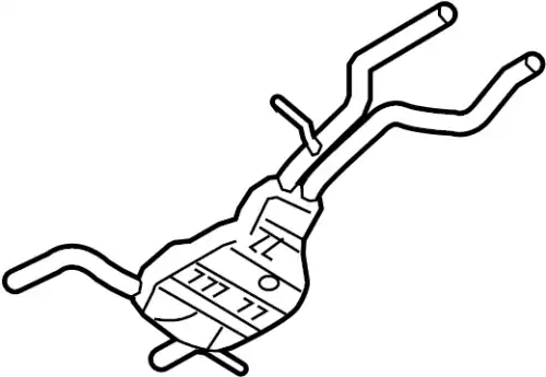 Передний глушитель 7L8253209A VAG
