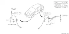 SENSOR ASSEMBLY-ABS,REAR LEFT 27540FG010 SUBARU