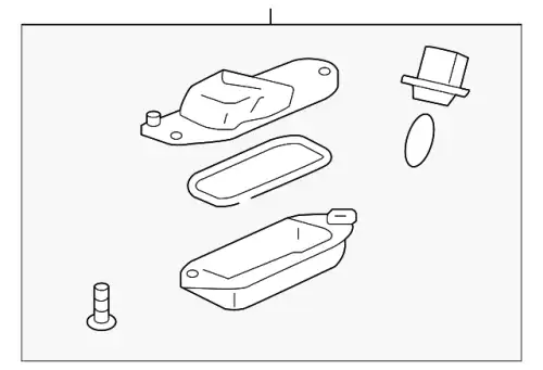 LAMP ASSY,LICENSE PLATE MB623967 MITSUBISHI