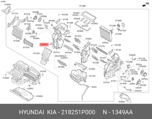 218251P000 K NUT-SQUARE KIA