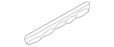 Молдинг паза стекла 4B0853768 VAG