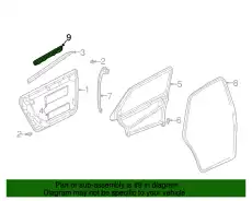 Молдинг паза стекла 4B0853768 VAG