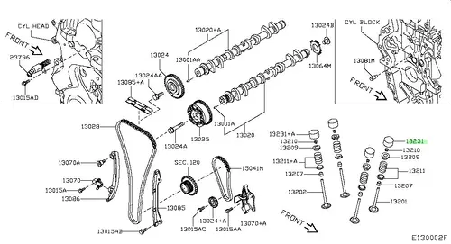 Гидрокомпенсатор NISSAN 13231EN23E