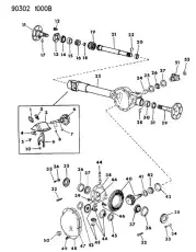 NUT PINION YOKE 602 8041 DODGE