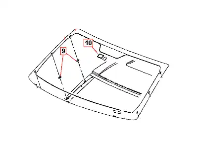 WINDSHIELD SHIPPING ASSEMBLY - 30 LITE GLASS 68080 676AA JEEP