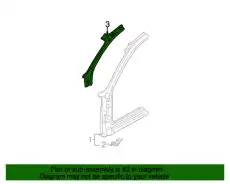 Стойка A внутри 4B9810180A VAG