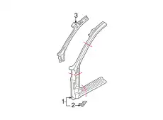 Стойка A внутри 4B9810180A VAG