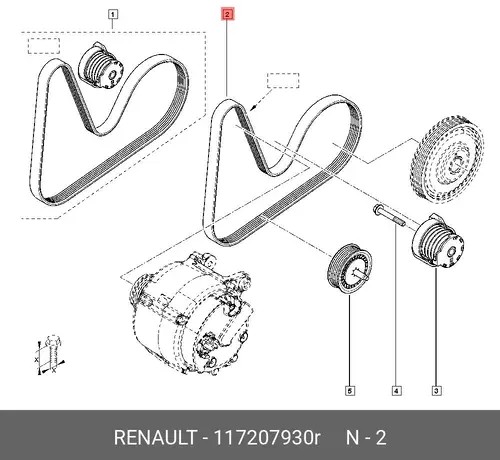 RENAULT 117207930R