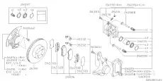 SHIM-DISK BRAKE,INNER 26233AC110 SUBARU