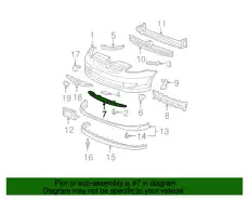 COVER, FR. BUMPER (LOWER) 71105-SLN-A00 HONDA