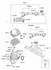 Хомут-шланг 1471140006B HYUNDAI