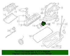 Adaptor-oil filter ERR7204 LAND ROVER
