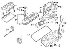 Adaptor-oil filter ERR7204 LAND ROVER