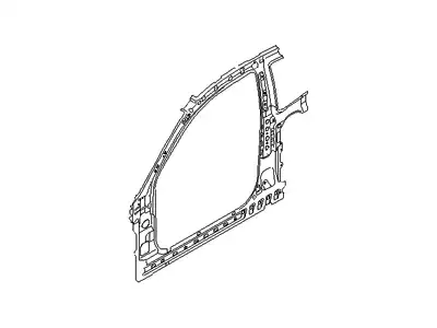 Panel assy - side inner, lh 712011E000 HYUNDAI