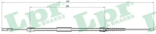 Трос ручного тормоза LPR C0645B