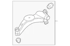 Рычаг подвески VAG 1J0505224J