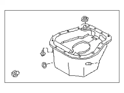 Поддон картера двигателя SUBARU 11109AA051