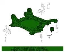 Подрамник 95534103018 PORSCHE