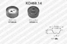 рем.к-кт ГРМ!\ Nissan Sunny 1.7D <86 KD468.14 SNR