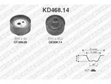 рем.к-кт ГРМ!\ Nissan Sunny 1.7D <86 KD468.14 SNR