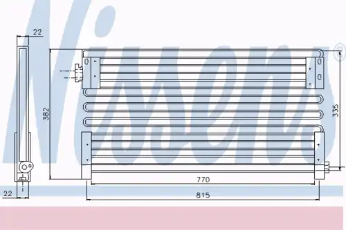 Радиатор кондиционера (конденсатор) NISSENS 94403