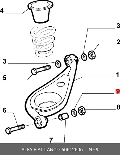 ПРЕДОХРАНИТЕЛЬНАЯ ШАЙБА 60612606 ALFA ROMEO