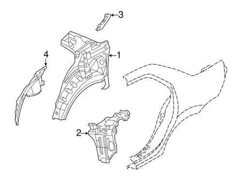 Крыло MITSUBISHI MR548711