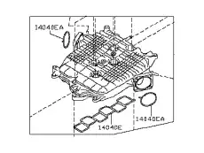 Впускной коллектор 14010EY02A INFINITI