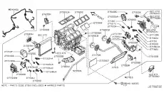 Радиатор отопителя INFINITI 271401MA0A