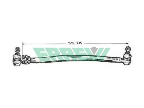 Рулевая тяга ERREVI 712696