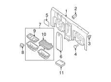 Защита фар NISSAN 84953EA002