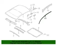  молдинг крыши правый 30652039 VOLVO