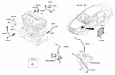 датчик детонации двигателя 392502G000 HYUNDAI