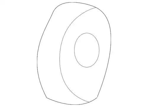 Washer-Plain, M8, UPPER HINGE TO BODY AYF10001L LAND ROVER