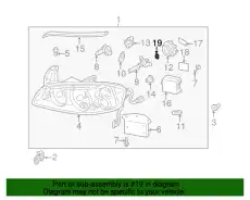 Наклейка фар 260595P702 NISSAN