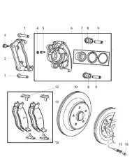 CALIPER DISC BRAKE 5080 560AA DODGE