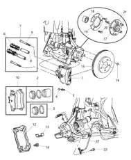 PISTON KIT DISC BRAKE 5066 699AA DODGE