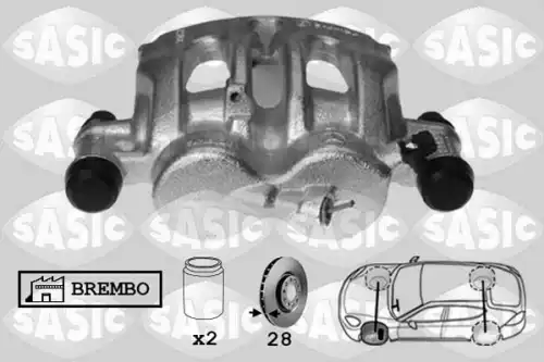 Суппорт тормозной SASIC 6506184