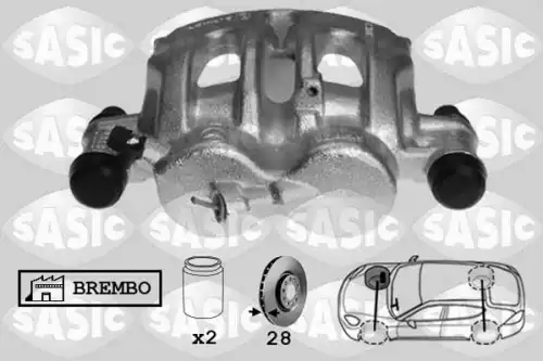 Суппорт тормозной SASIC 6506185