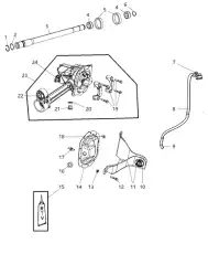 SNAP RING AXLE SHAFT 68019 327AA JEEP