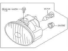 Фара противотуманная INFINITI 261508J025