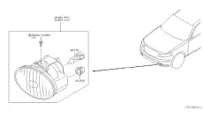 Фара противотуманная INFINITI 261558J025