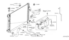 Нижний шланг радиатора 21503JK200 INFINITI