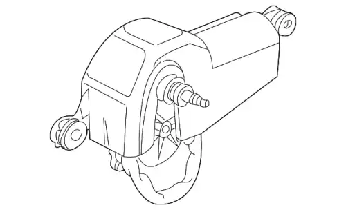 Motor-backlight wiper DLB101620 LAND ROVER