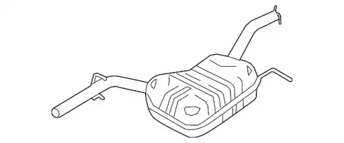 Задний глушитель 3C0253609J VAG