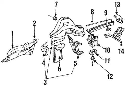 Фиксатор 443804585 VAG